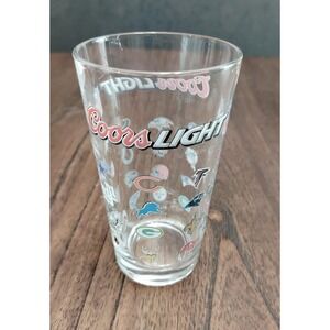 Coors Light NFL Teams 16 oz Pint Beer Glass‎ Shaker Barware Football Decor